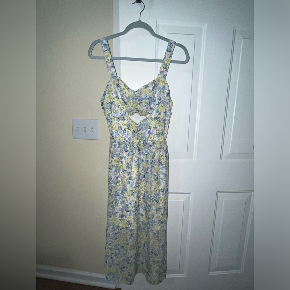 🌸 LIKE NEW 19 Cooper Cutout Floral Print Midi Dress - Medium